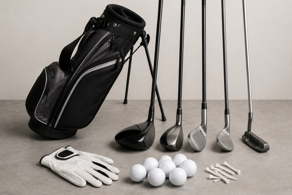 Beginner golf equipment for people learning who can play golf