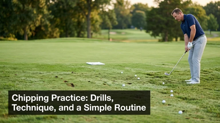 Chipping Practice Drills, Technique, and a Simple Routine