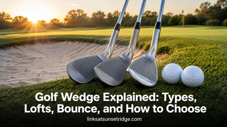 Golf Wedge Explained Types, Lofts, Bounce, and How to Choose