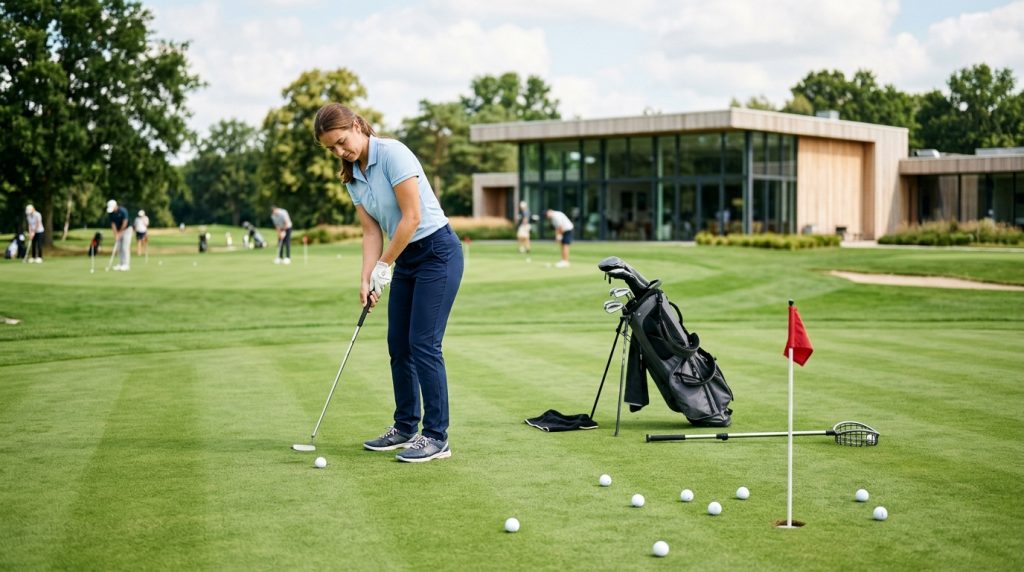 beginner-friendly golf course practice facilities for new golfers
