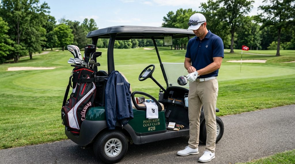 what to bring to a golf course including clothing and weather protection