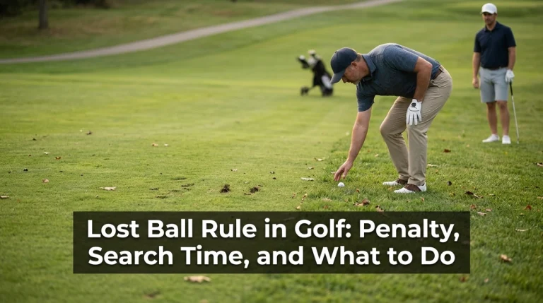 Lost Ball Rule in Golf Penalty, Search Time, and What to Do