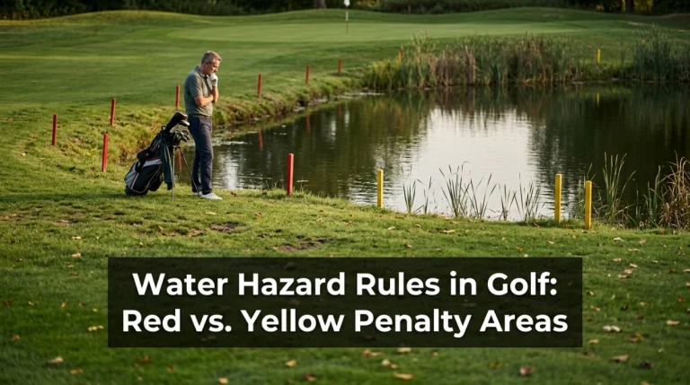 Water Hazard Rules in Golf Red vs. Yellow Penalty Areas