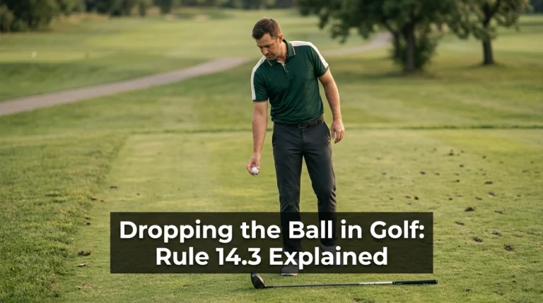 Dropping the Ball in Golf Rule 14.3 Explained