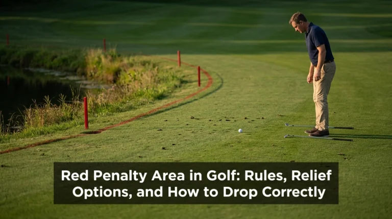 Red Penalty Area in Golf Rules, Relief Options, and How to Drop Correctly