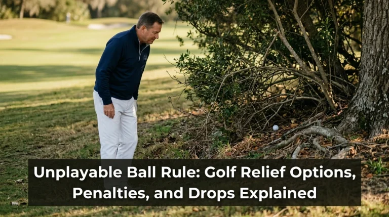 Unplayable Ball Rule Golf Relief Options, Penalties, and Drops Explained