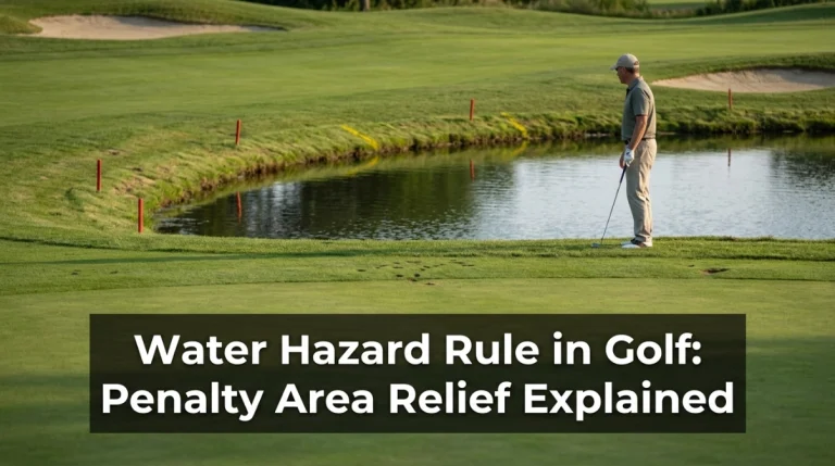Water Hazard Rule in Golf Penalty Area Relief Explained