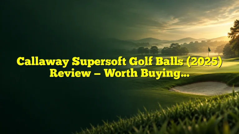 Callaway Supersoft Golf Balls (2025) Review — Worth Buying?