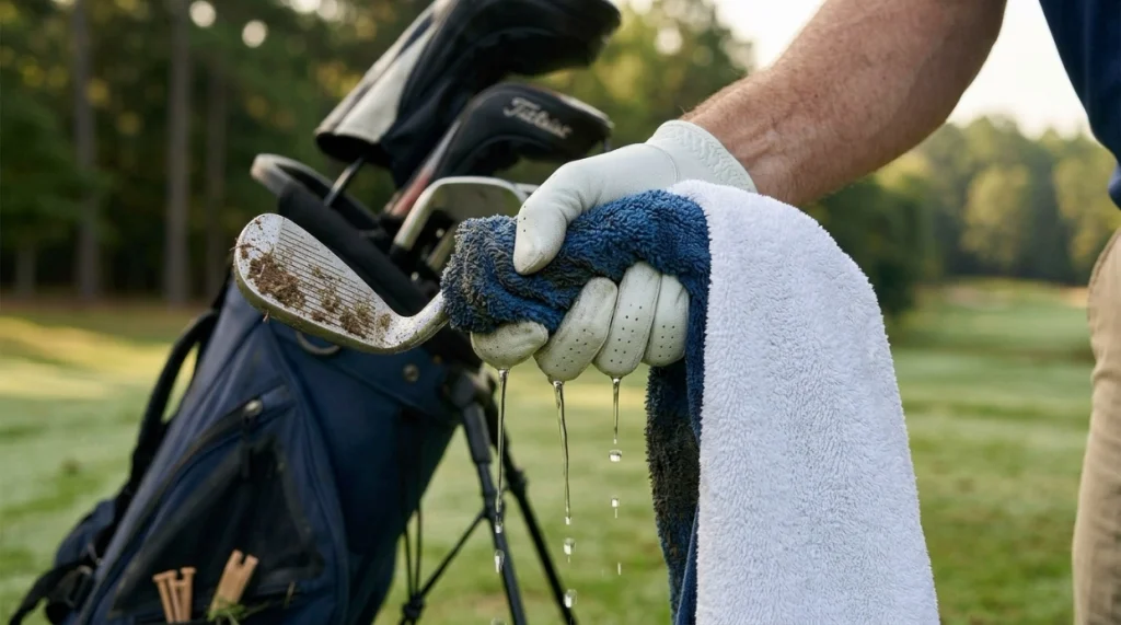 Why Is a Damp Golf Towel Better Than a Soaking-Wet One