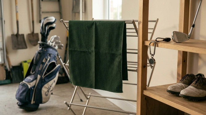 How Should You Dry and Store a Waffle Weave Golf Towel?