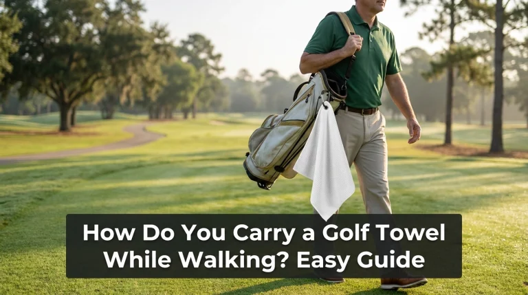 How Do You Carry a Golf Towel While Walking