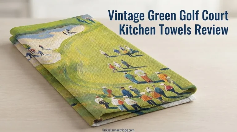 Vintage Green Golf Court Kitchen Towels Review